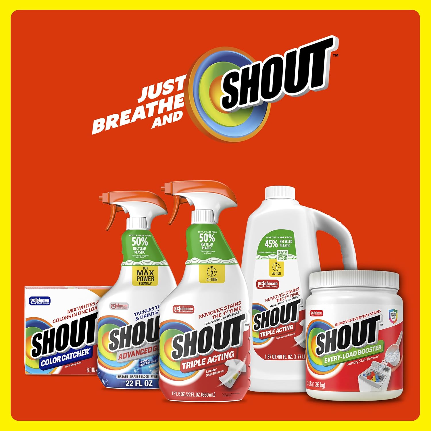 Shout Triple Acting Laundry Stain Remover Spray Refill, 60oz, (1-Pack) - Image 9