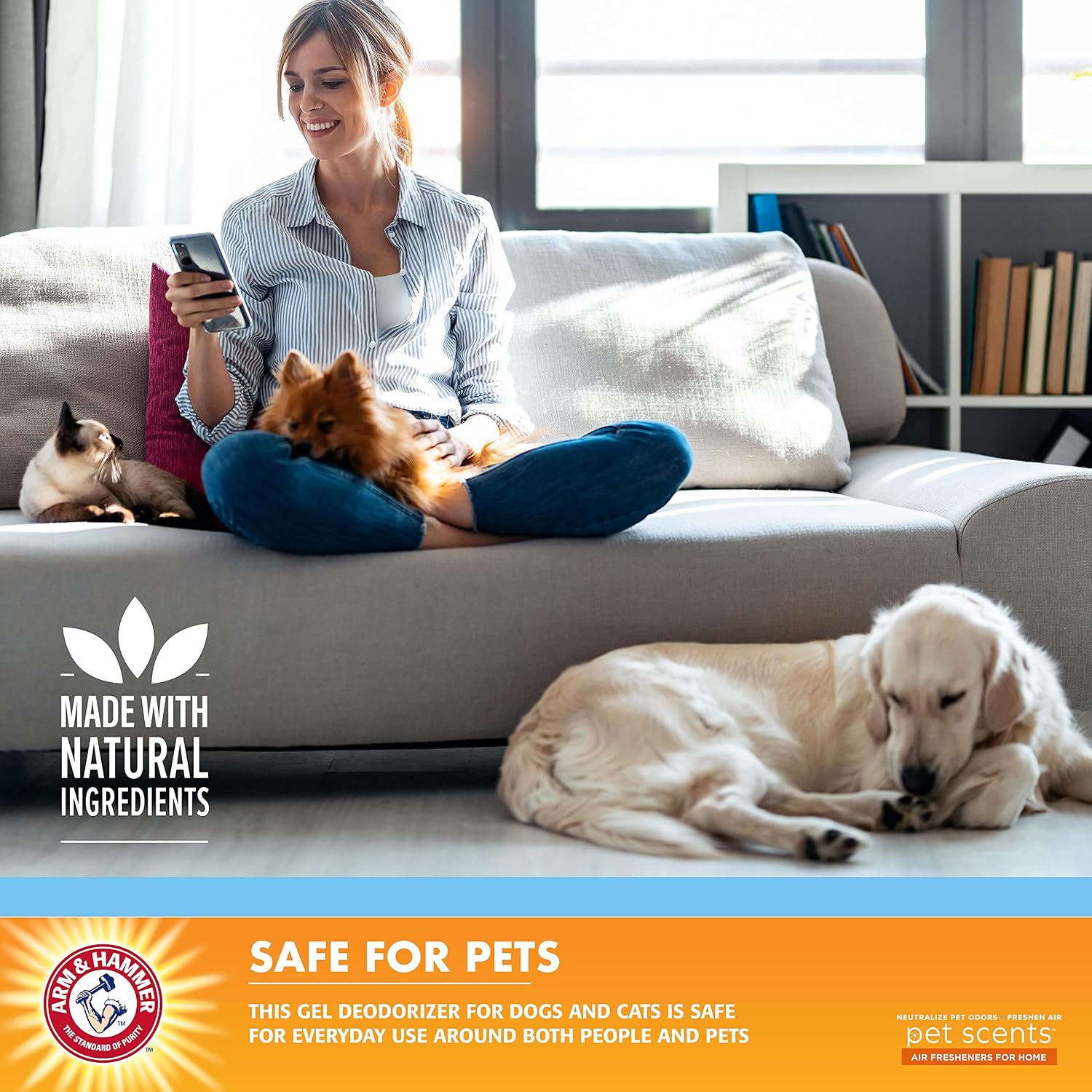 Arm & Hammer Pet Scents Solid Gel Odor Eliminator, Fresh Breeze, 15 Oz - Image 3