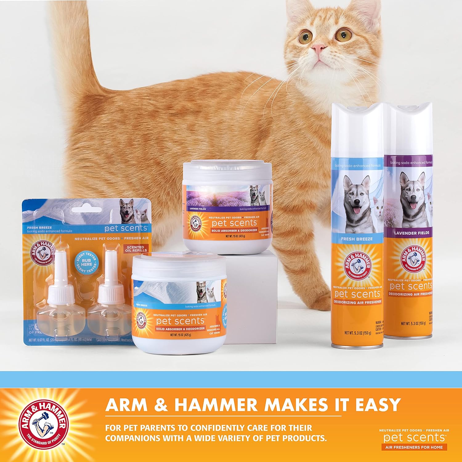 Arm & Hammer Pet Scents Solid Gel Odor Eliminator, Fresh Breeze, 15 Oz - Image 4