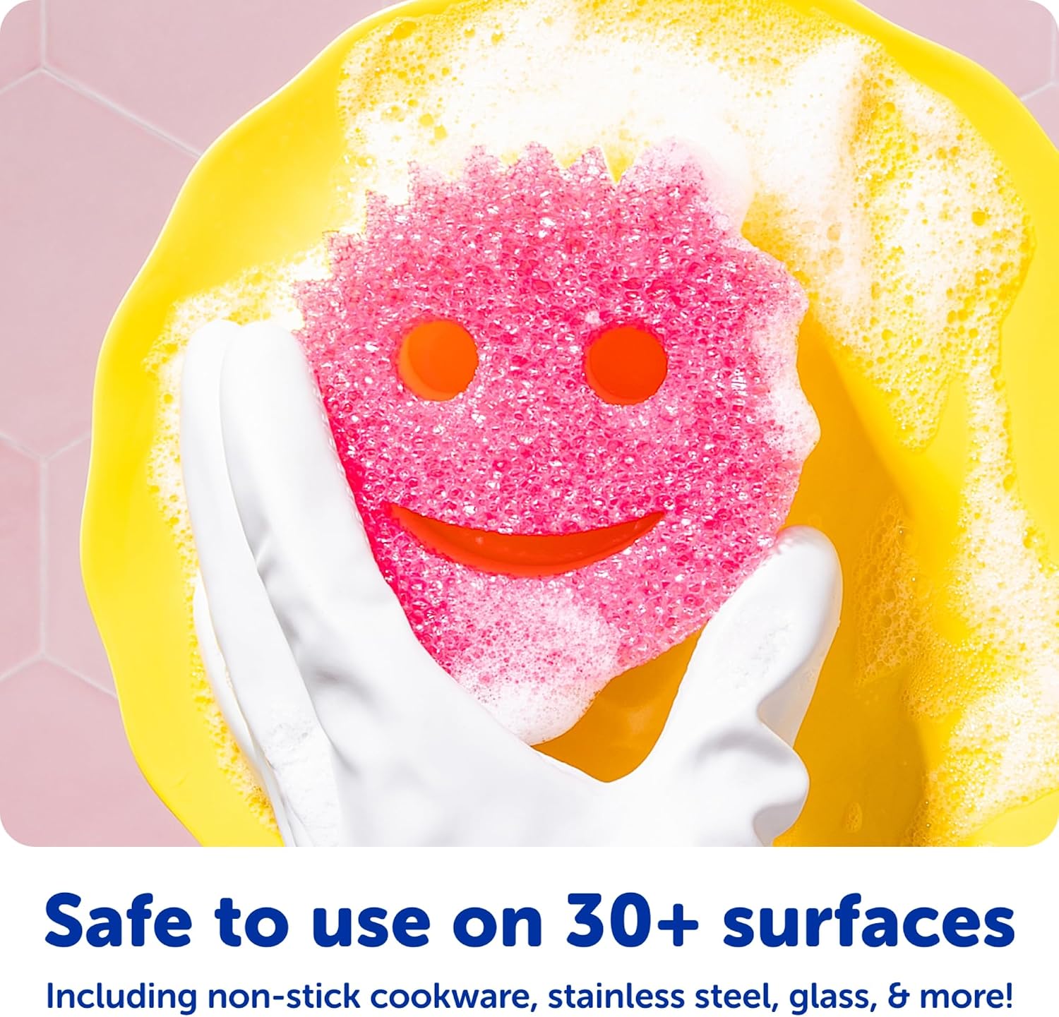 Scrub Mommy Kitchen Sponges - Dual-Sided Dish Sponges for Scrubbing - Non-Scratch Cleaning Sponges for Washing Dishes, Bathroom & Multi-Surface Cleaning - Online Exclusive (3 Count) - Image 5