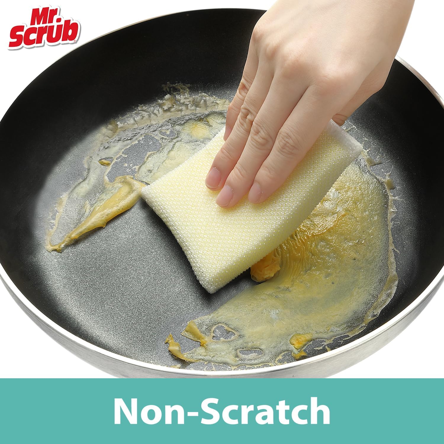 Sponges Kitchen Scrub Dish Sponge Scouring Pad, 24 Pads Cleaning Brush Dishwasher Soap Supplies, Dishwashing Dinnerware Towels Sink Pan Pot Cloth Rags Holder Bathroom Bathtub - Image 3